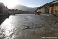 Crue de l'Isre  Grenoble le 15 novembre 2023 - inondation des voies sur berges