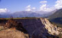 Erosion dans la ruine des Chanaux