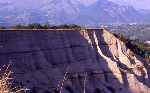 Erosion dans la ruine des Chanaux