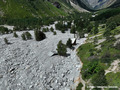 Crue du torrent des �tan�ons � la B�rarde - habitation engrav�e jusqu'au toit