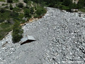 Crue du torrent des �tan�ons � la B�rarde - habitation engrav�e jusqu'au toit