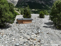 Crue du torrent des �tan�ons � la B�rarde - habitation engrav�