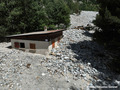 Crue du torrent des �tan�ons � la B�rarde - habitation engrav�e