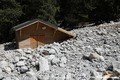 Crue du torrent des �tan�ons � la B�rarde - habitation engrav�e