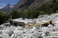 Crue du torrent des �tan�ons � la B�rarde - habitation engrav�e