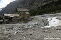 Crue du torrent des �tan�ons � la B�rarde - d�g�ts autour de l'�glise et du nouveau lit du torrent