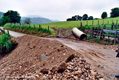 Ravinement dans une combe en crue dans le secteur de Cormrieu