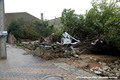 Inondations  Saint-Marcel-sur-Aude les 15 et 16 octobre 2018 - rue de Narbonne