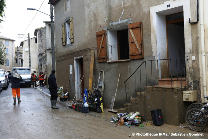 Inondations  Saint-Marcel-sur-Aude les 15 et 16 octobre 2018