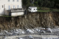 Erosion de la berge rive gauche de la Vsubie suite aux inondations du 02/10/2020 - tempte  Alex