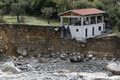 Erosion de la berge rive gauche de la Vsubie suite aux inondations du 02/10/2020 - tempte  Alex