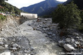 Erosion des berges du torrent du Boron suite aux inondations du 02/10/2020 - tempte  Alex