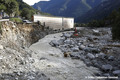 Erosion des berges du torrent du Boréon suite aux inondations du 02/10/2020 - tempête  Alex