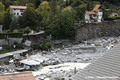 Erosion des berges du Boron et route M2565 emporte par la crue du 02/10/2020 - tempte Alex