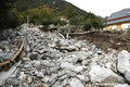 Ruisseau et promenade Vincent Paschetta engravs dans le Vallon du Vernet  par la crue du 2 oct 2020