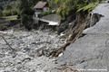 Emplacement d'une maison emporte par la crue du Boron  Saint-Martin-Vsubie - tempte Alex