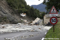 Route emporte et gendarmerie dtruite par la crue du torrent du Boron - tempte Alex 02/10/2020