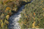 Torrent du Manival : vue arienne du chenal d'coulement