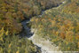 Torrent du Manival : vue arienne du chenal d'coulement