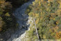 Torrent du Manival : vue arienne du chenal d'coulement