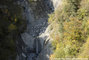 Torrent du Manival : vue arienne du barrage n1 dans le branche principale