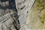 Torrent du Manival : vue arienne des falaises du bassin de rception