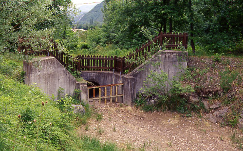 Torrent de la Lampe : barrage d'arrt et plage de dpt